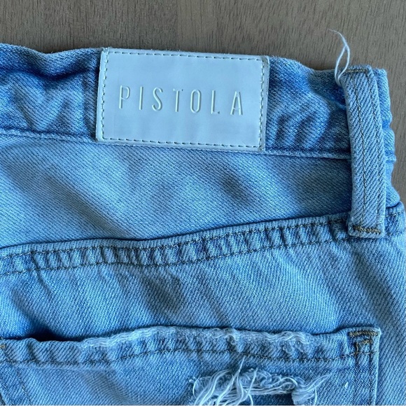 Pistola Light Blue Distressed Cassie Straight Leg Jeans - Picture 11 of 15